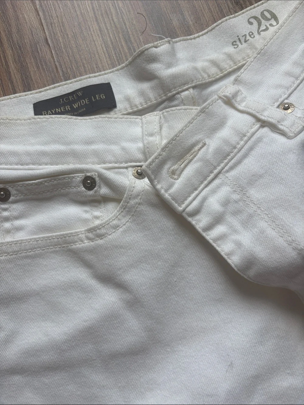 J Crew White Denim Shorts